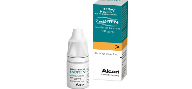 Zaditen® Eye Drops 0.025% dosage Normal, IL